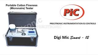 WORKING OF PORTABLE DIGITAL COTTON MICRONAIRE TESTER - DigiMic Smart-12