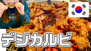 【韓国vlog】韓国焼肉と言えば？旨ダレが染み渡るデジカルビで華金に乾杯！