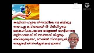 ഭൂമിക്കൊരു ചരമഗീതം (ഓ. എൻ. വി കുറുപ്പ്):- പഠനം [ഭാഗം 4]