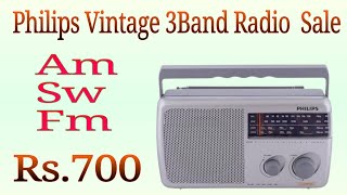 sale--- #philips #vintage #3band Radio