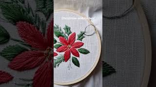 Mistletoe embroidery #handembroidery #stitch #embroidery #embroiderydesign #christmas #art #handmade