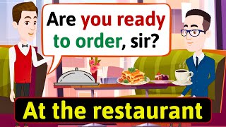 English Speaking Practice for Daily Use (At the restaurant) Improve Speaking Skills