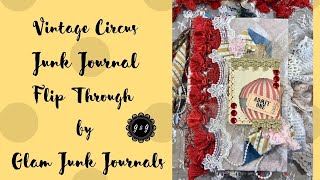 Vintage Circus Junk Journal Flip Through