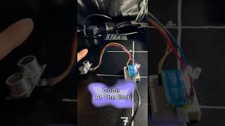 Arduino nano every + HC-sr04 ultrasonic distance sensor LED control demo #shorts