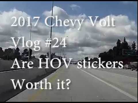 Chevy Volt Vlog #24: Is a HOV Sticker Worth it? Time/Cost Results! Chevy Volt Vlog #24: Is a HOV Sticker Worth it? Time/Cost Results!
