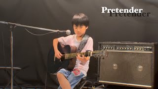 【オープンマイク(2/2)】「Pretender / Official髭男dism」(おさむらいさんアレンジ) を弾いてきました。【小2 ソロギター】