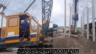 proses pemancangan!!!!!pabrik kilang padi###