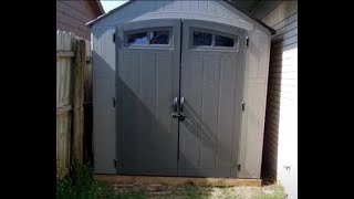 lowes craftsman 7X7 resin storage shed