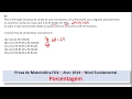 Porcentagem #FGV Q37 2014 Prova de Matemática #Concurso #Fundamental