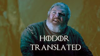 Hodor BUT With Subtitles