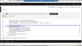 Web development using web2py and python part 25
