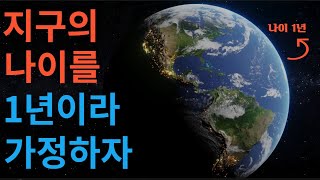 지구의 나이를 1년이라 가정하고 역사를 본다면?(지구의 역사 훑어보기)