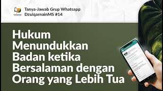 Hukum Menundukkan Badan ketika Bersalaman dengan Orang yang Lebih Tua