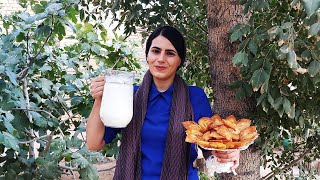 Nomadic life in Iran | village life in Iran | preparing delicious Iranian Sweets by a village girl