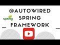 SPRING FRAMEWORK @AUTOWIRED ANNOTATION