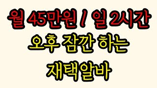 오후에 2시간 일하고 월 45만원 받는 모니터링 재택알바 I  부업으로 딱 좋음