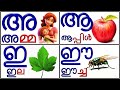 മലയാളം അക്ഷരമാല അ അമ്മ ആ ആന | Malayalam alphabet letters|malayalam vowles  @Prinitmalayalam