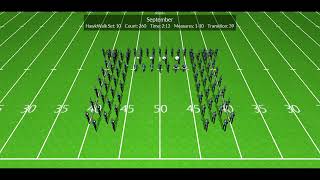 2023 RHHS Marching Band drill animation