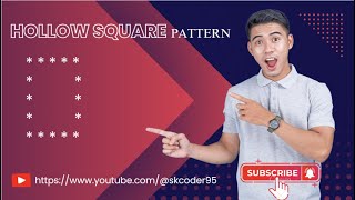 HollowSqure Pattern print ( * ) using Java || SK Coder ||