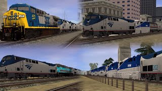 Ultimate wacky Amtrak consist ( CSX Leads Southwest chief , CMQ , F59phi , F40ph …. Etc )