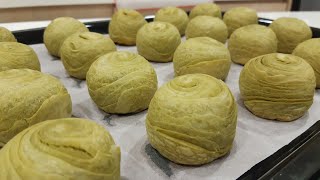 【抹茶红豆酥】【Matcha Red Bean Pastry】