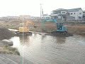 1級河川：足利市松田川の川浚え