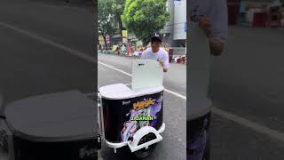 Gerobak keliling sepeda listrik magic water 0822-2221-7966 #shorts  #shortsvideo  #gerobakmotor