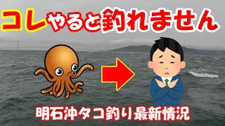 【超速報】『コレやったら釣れません』明石沖タコ釣り