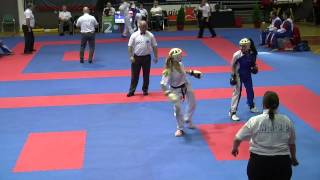 Roberta Cavallaro (ITA) v Evita Viltanioti (GRE) WAKO European Championships 2014