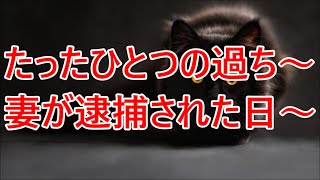 【修羅場】たったひとつの過ち～妻が逮捕された日～