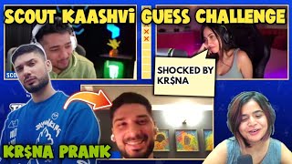 Scout and Kaashvi on Guess the celebrity 🔥 Kaashvi shocked by @KRSNAOfficial🤯