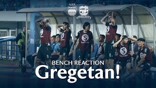 Reaksi Tim Melihat Peluang Gagal Berbuah Gol | Bench Reaction vs Madura United