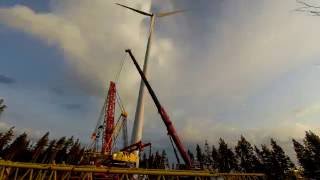 Santavuori windpark in western Finland