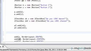 Learn Java Tutorial 1 32 JPanels and BorderLayout