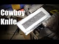 Forging A Cowboy Knife In Texas From Steel Ball Bearings, Blacksmithing Knife + Good God Almighty