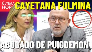 🔴💥CAYETANA ÁLVAREZ de Toledo DESTROZA al ABOGADO de PUIGDEMONT! Lo deja a la altura del betún!