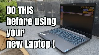 DO THIS before using your new Laptop !
