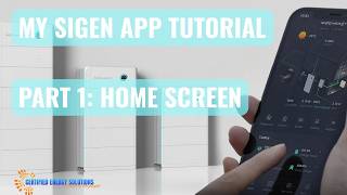 mySigen App Tutorial - Part 1: Home Screen