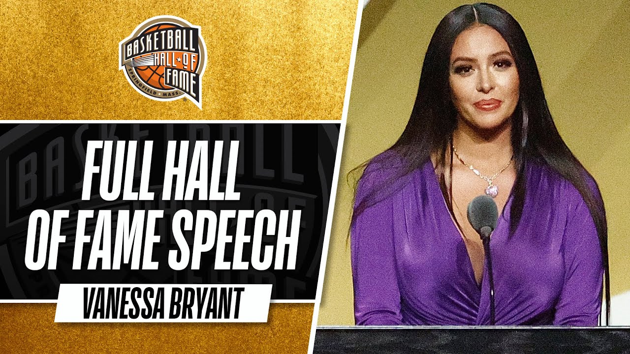 Vanessa Bryant | Hall Of Fame Enshrinement Speech - YouTube