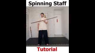 Como Rodar o Bastão No Kung Fu | Spinning Staff Tutorial #Shorts