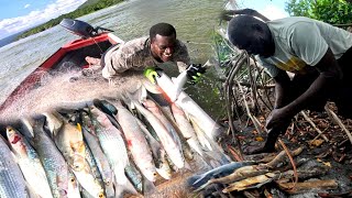 we went out on a massive net fishing as a beginner we make a massive catch