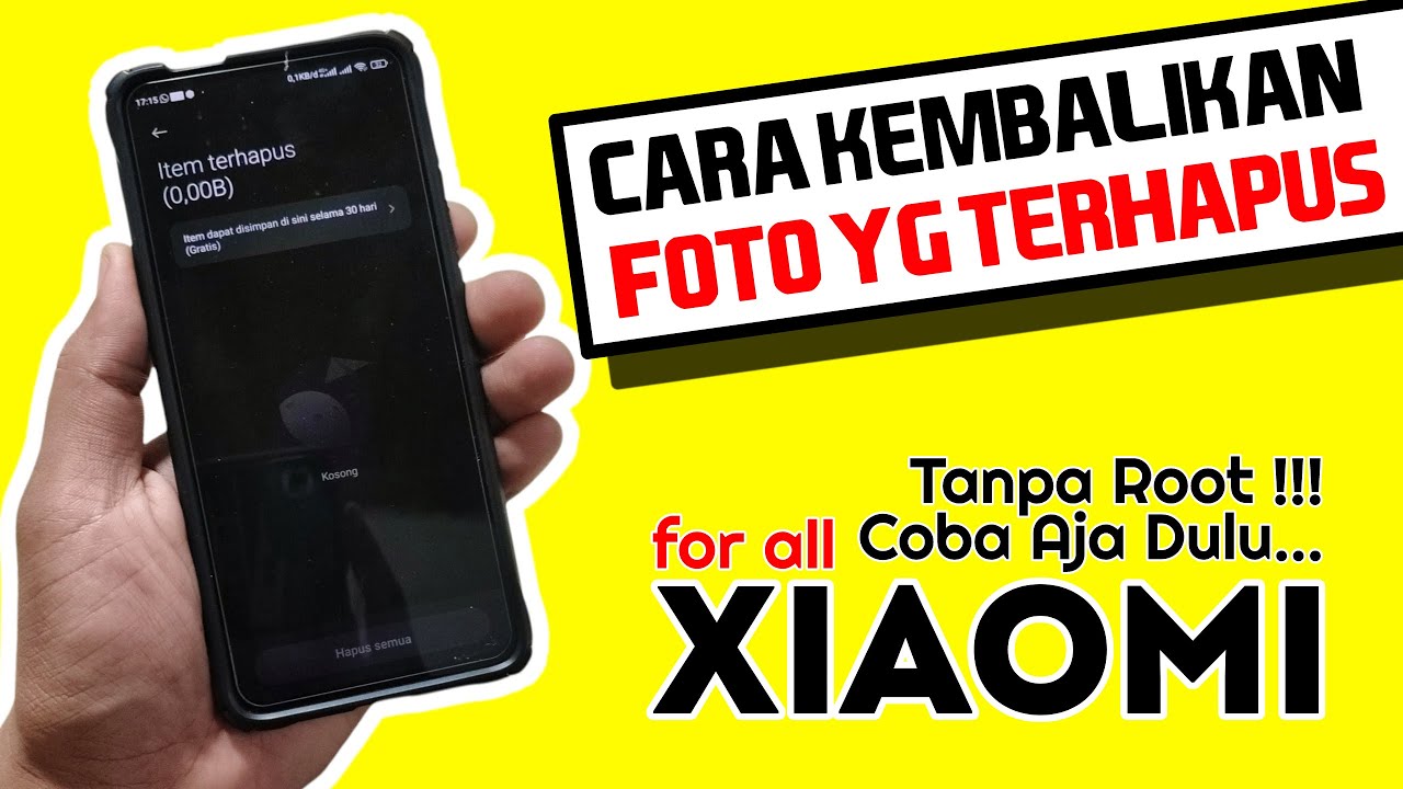 Cara Mengembalikan Foto Yang Terhapus Di Xiaomi - YouTube