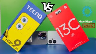 Tecno Pop 9 Vs Redmi 13C 5G Unboxing || Comparison || Review || Warning || Camera || Price