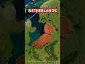 নেদারল্যান্ডস ভূমি জয় করে চলেছে 🔥🇳🇱 shorts geography netherlands maps funfacts dijk