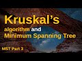 Kruskal's Algorithm | Minimum Spanning Tree | Graph Algorithm | MST Part 3