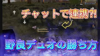 【荒野行動】プレイで示せ！連携が取れない野良デュオの勝ち方！！【デュオゲリラ】