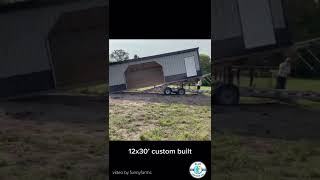 12x30 Amish Built Barn Delivery