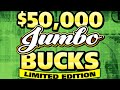 10X Jumbo Bucks Win ~ Mass Lottery 50th Anniversary Ticket ~ I LOVE THIS TICKET ~ Subscribe for More