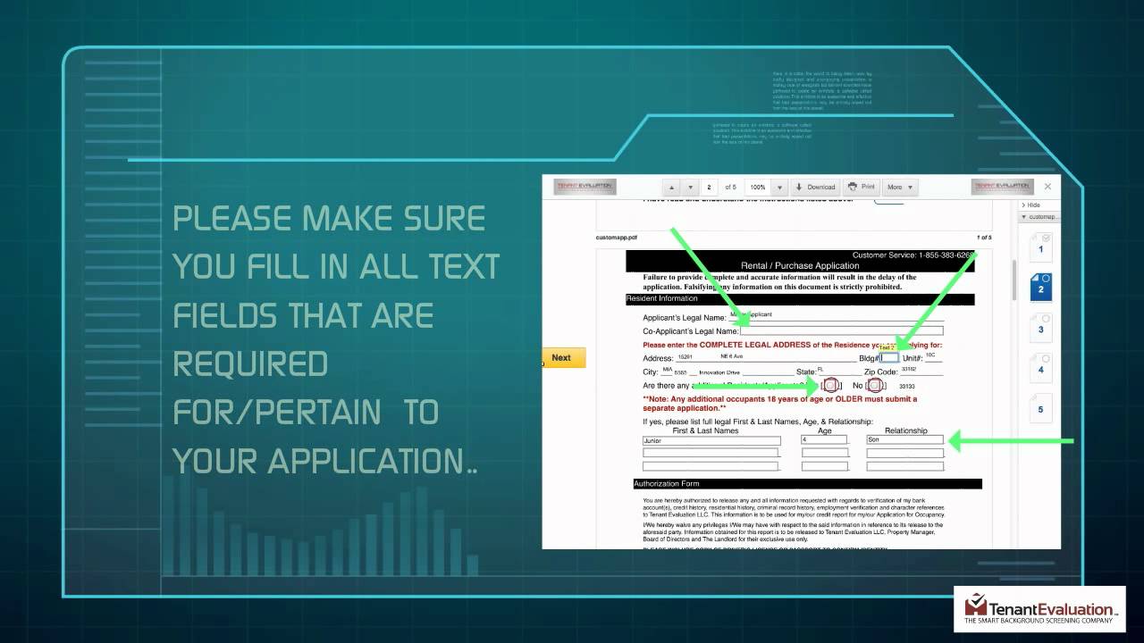Tenant Evaluation Step 2 Tutorial Youtube