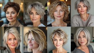 Very beautiful and elegant short haircuts hairstyles and dye color ideas for 50 plus woman 2025